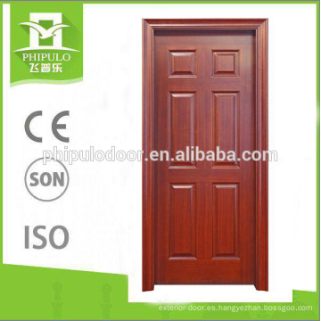 2018 nuevo diseño de varios colores MDF puerta de madera de melamina